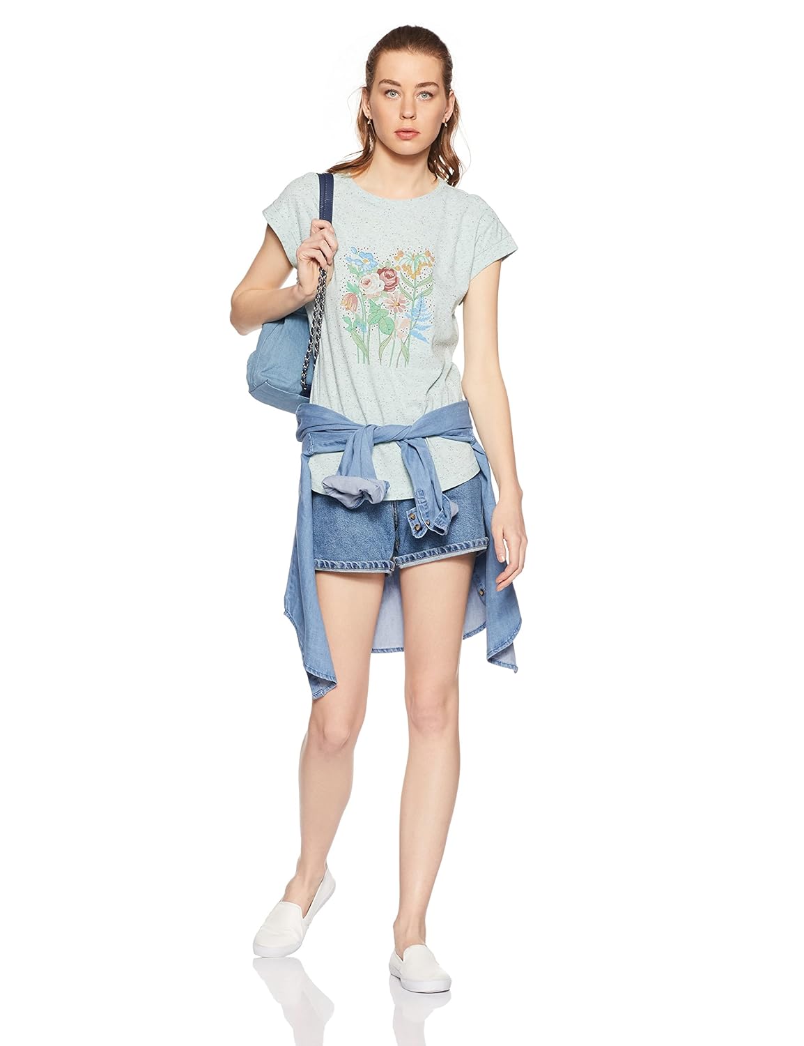 symbol amazon brand women's loose fit t-shirt