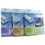 Geko Paraspifferi Universale Set 3 Pezzi - Protezione Porta Ritagliabile, Marrone