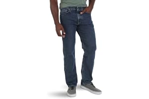 Jeans Wrangler Authentics Para Hombre - Ajuste Relajado, Cintura Flexible, Mezclilla Elástica, 5 Bolsillos