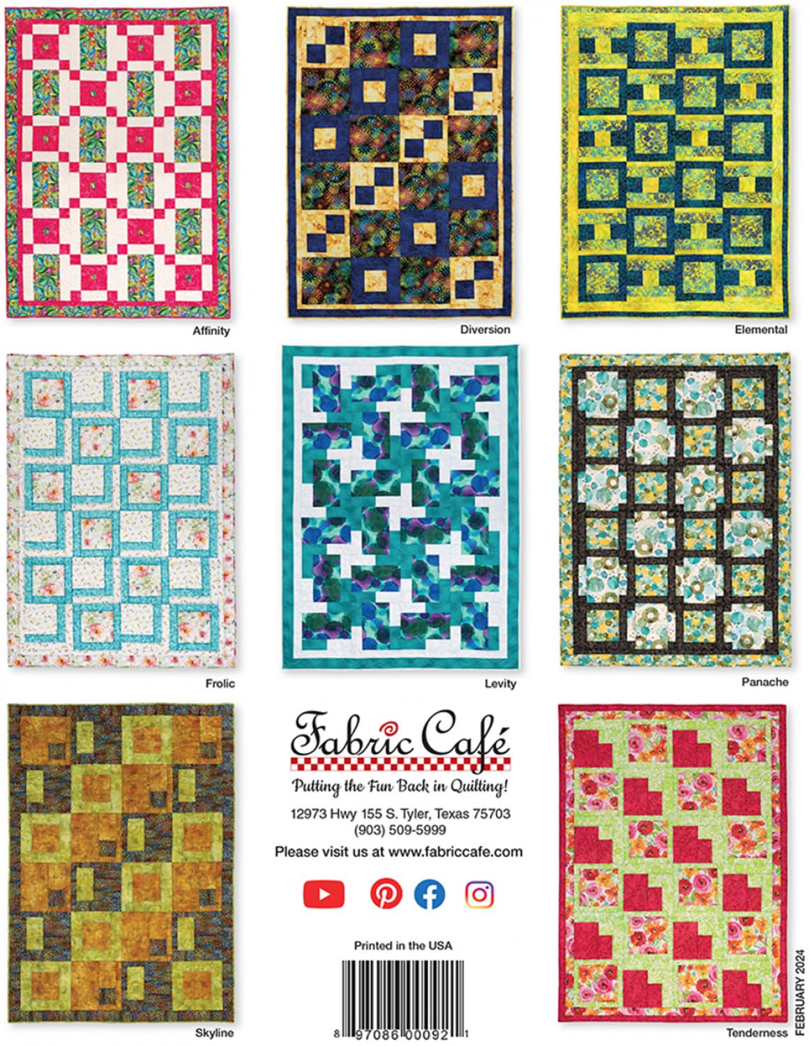 Make It Easy with 3-Yard Quilts Pattern by Fabric Cafe