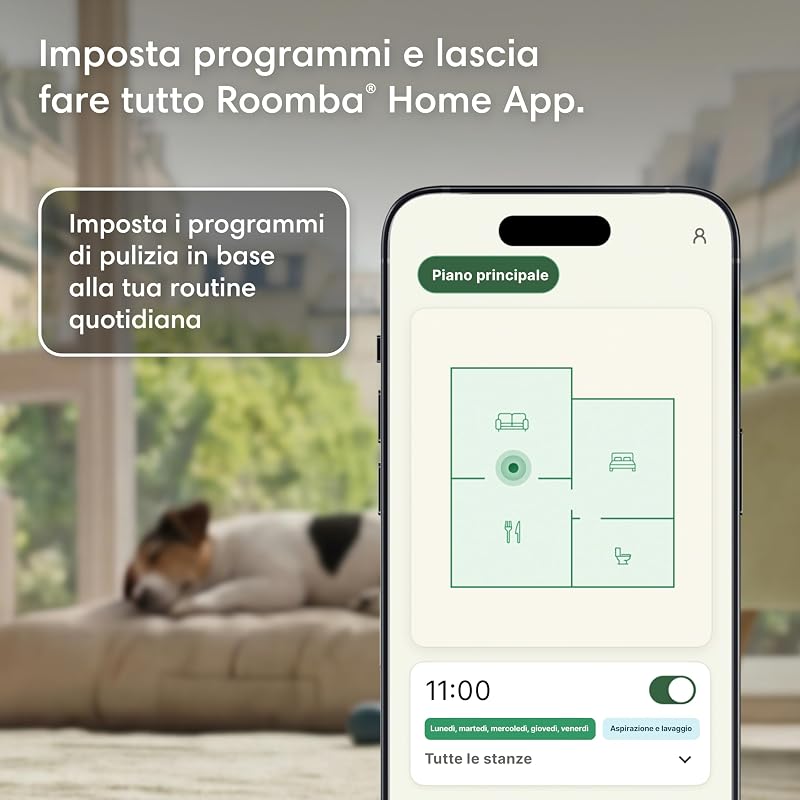 Roomba® Plus 416 Combo robot aspirapolvere lavapavimenti, 20.000 Pa