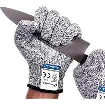 Protecteur Doigts Mandoline Bleu - Sécurité Découpe Légumes