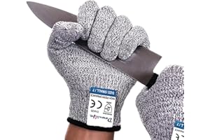 Dowellife Cut Resistant Gloves Food Grade Level 5 Protection, Safety Kitchen Cuts Gloves for Oyster Shucking, Fish Fillet Pro