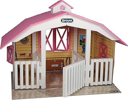 Amazon Com Breyer Classics Three Horse Stable Toys Games