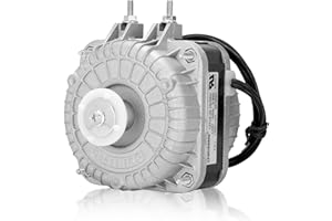 MICNCE 2024 New YZF10-20 Fan Motor AC 120V 10/55W 0.8A 60Hz 1550rpm Shaded Pole Condenser Motor for Small Ventilation Equipment, Refrigeration Equipment, Radiator Evaporator Freezer