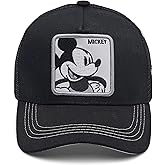Nuahyaz Cartoon Baseball Cap for Men Women, Adjustable Mesh Trucker Hat Anime Embroidered Design Snapback