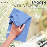 Discounted Cleaning Supplies Microfibre Cloth Blue 40x40cm Pack of 10 view 3
