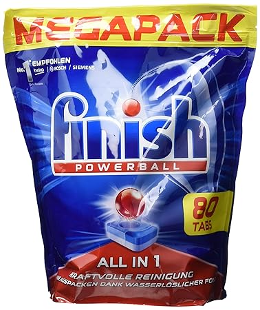 Finish All in 1 Megapack, Spülmaschinentabs, 80 Tabs, 1280 g