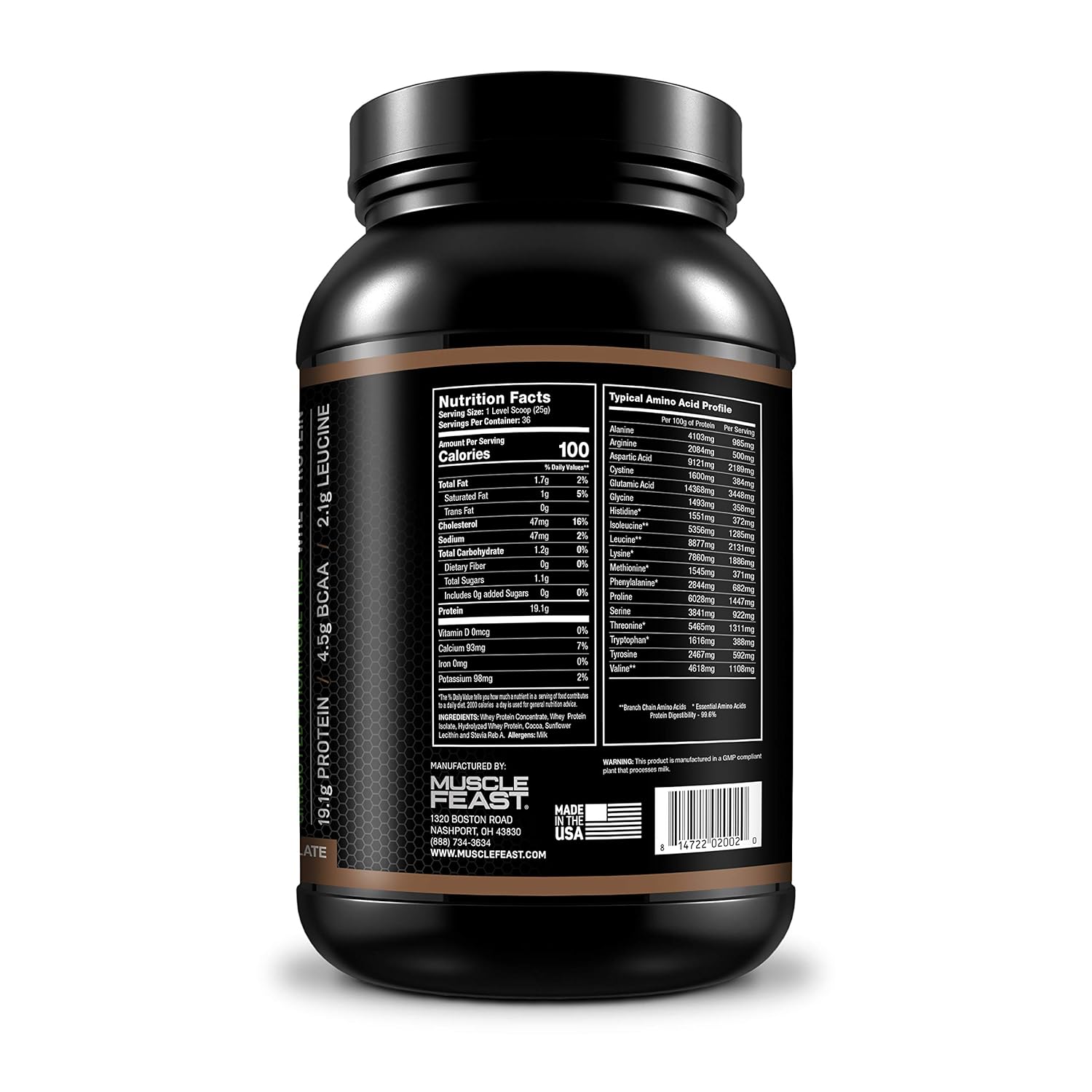 100% suero de leche, 100% Chocolate - 2lb, 1, 100000: Amazon ...