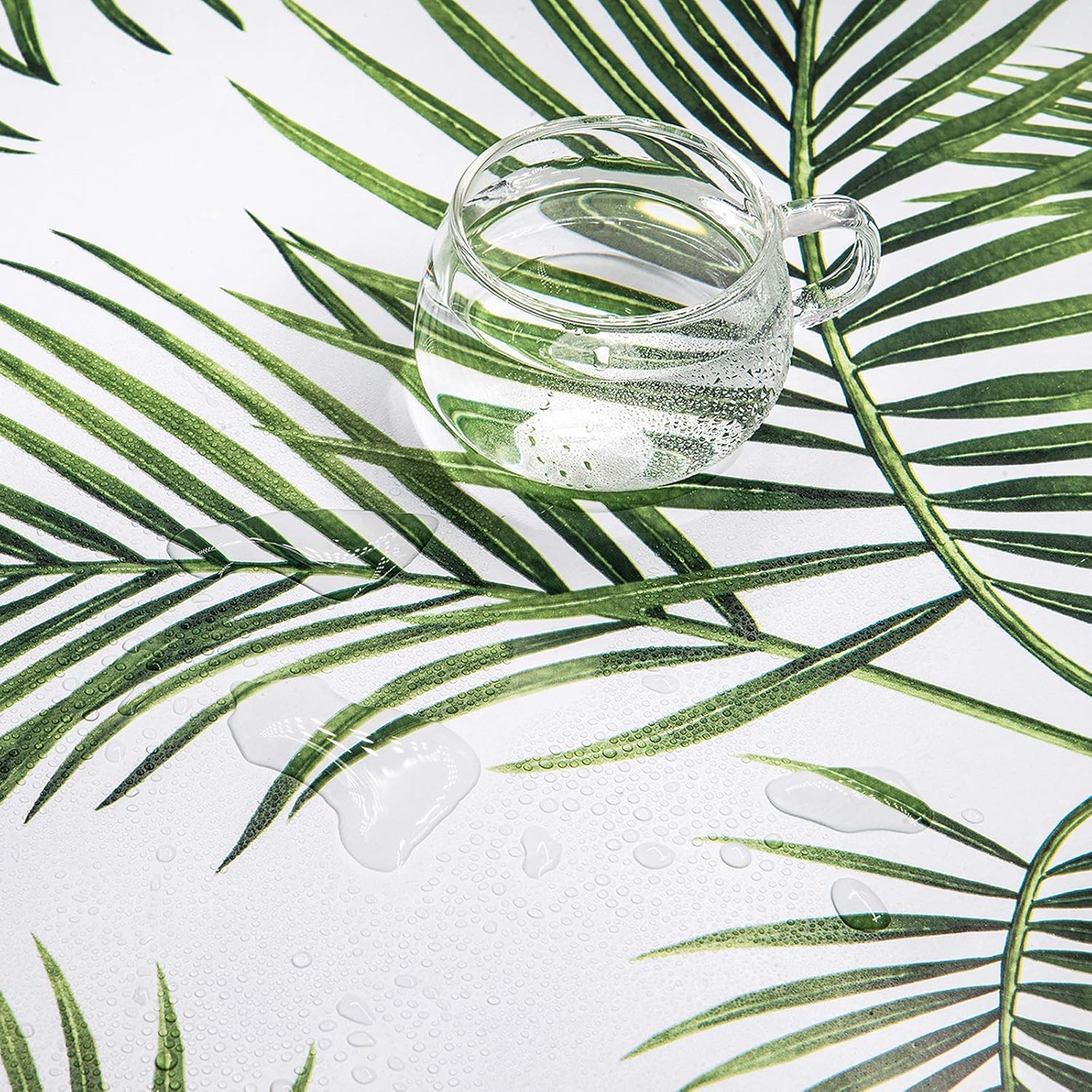 Hode Self Adhesive Wallpaper Green Leaf, Patterned Sticky Back Plastic Roll - Image 4