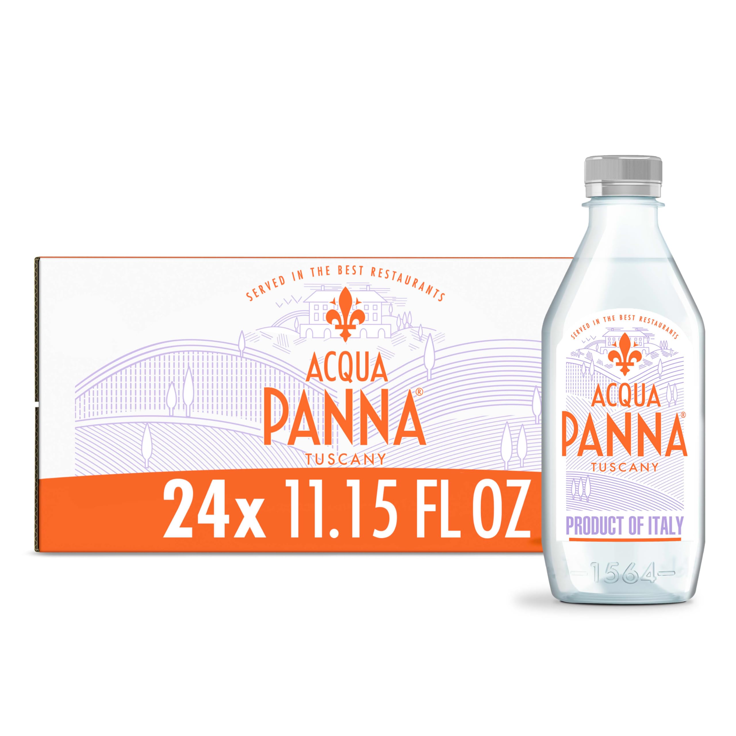 Photo 1 of Acqua Panna Natural Spring Water, 11.15 FL OZ Plastic Water Bottles (24 Count)