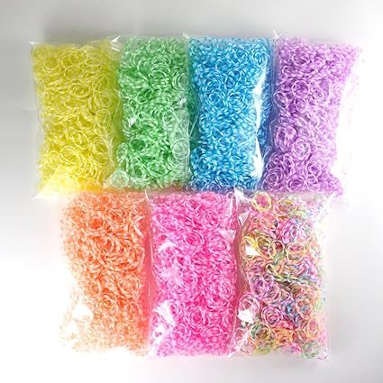 Amazon Co Jp マーブル 7袋セット Fun Bands Loom Bands ルームバンド ゴム アクセサリー 11straps オリジナルセット 7種類 約600個 約40個 ファンルーム レインボールームにも 家電 カメラ