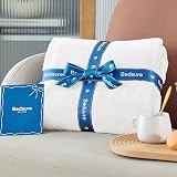 Bedsure Fleece Throw Blanket 130x150 cm Ivory Soft Warm Sofa Bed view 7