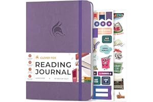 Clever Fox Reading Journal – Book Review Log – Gift Accessories for Reading Lover – Book Journal for Kids & Adults – A5, 5.8”