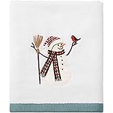 Avanti Linens - Hand Towel, Soft & Absorbent, Christmas Decorations (Snowman Park Collection)