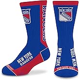 For Bare Feet NHL Unisex Kids Nhl Mvp Crew Sock Youth
