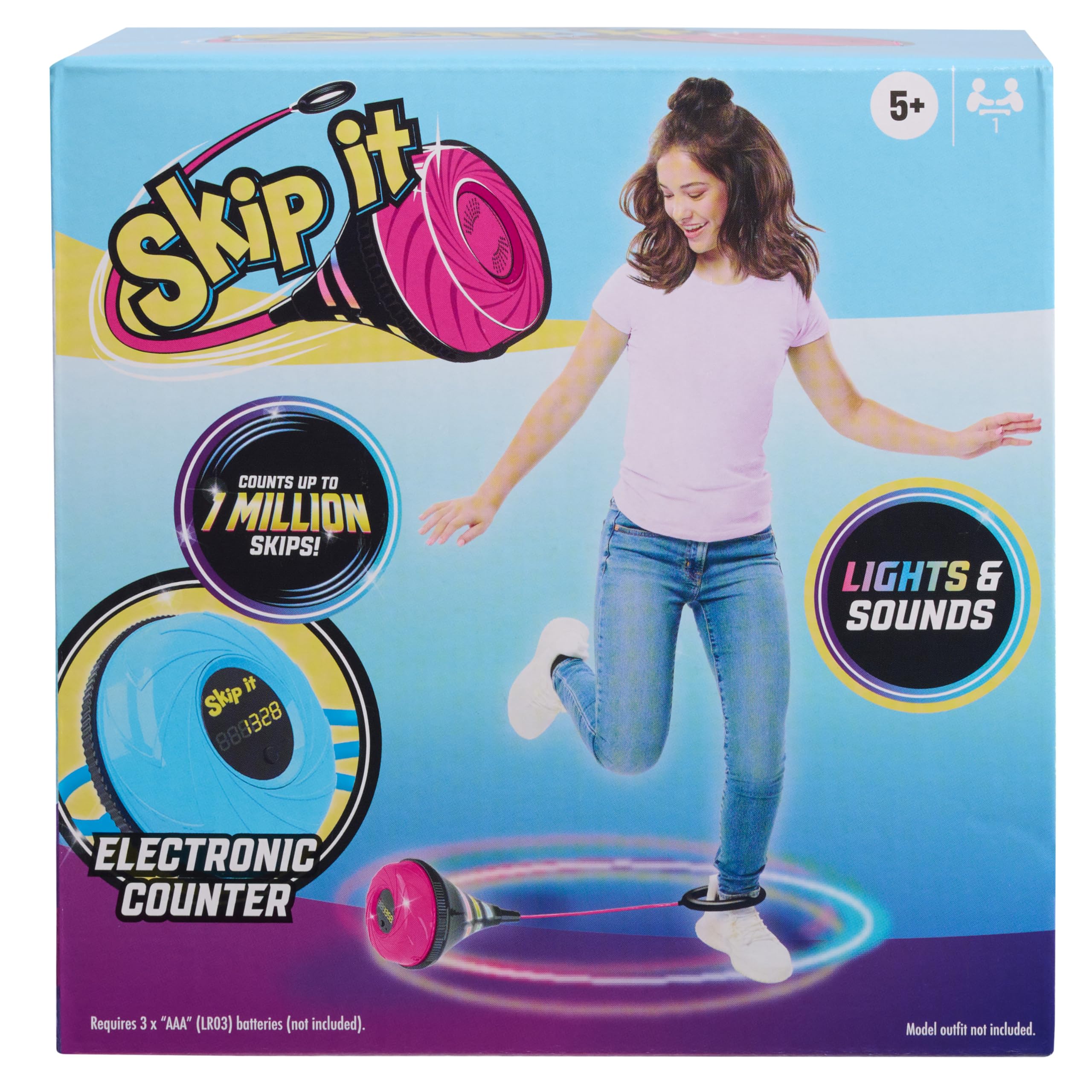 Just Play Skip It Retro Outdoor Toy, Light Up Ball and Digital