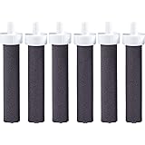 Brita Water Bottle Replacement Water Bottle Filters, Black, 6 Count