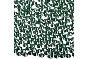 CMBYN 2880 Pieces SS16 Emerald Hotfix Rhinestones Flatback Round Crystal Glass Rhinestones Gems for Crafts Nail Face Art Clothes Shoes Bags DIY