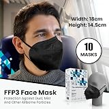 The Adventure Mask FFP3 Face Mask with Ear Loops UK Certified 5 Layer Box of 10 view 2
