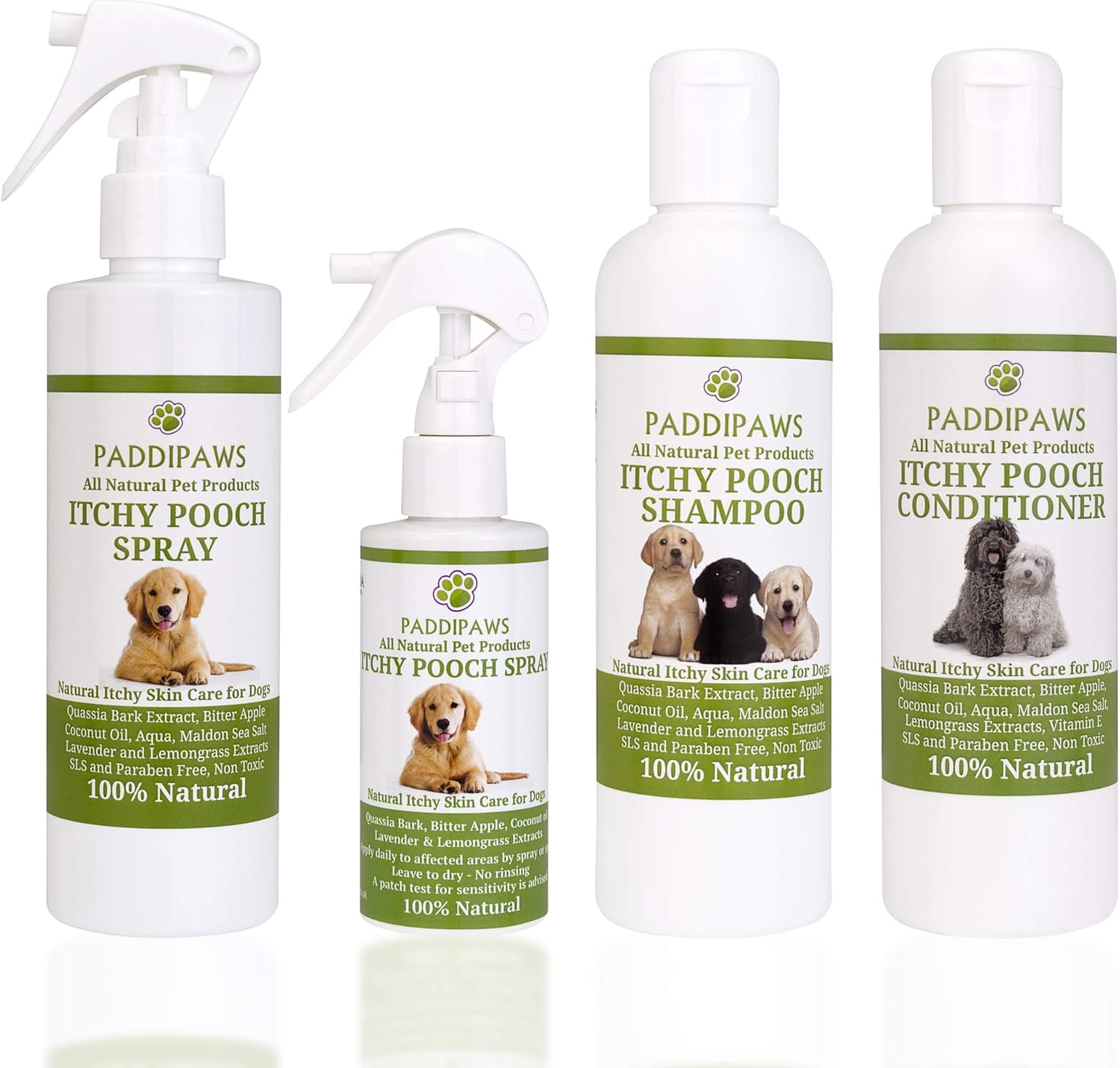 PADDIPAWS 100 Natural Itchy Dog shampoo Rapid Relief from Itching