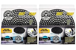 Chemical Guys Cyclone Dirt Trap Car Wash Bucket Insert, Removes Dirt and Debris While You Wash (Black) 12" Diameter, Pack of 