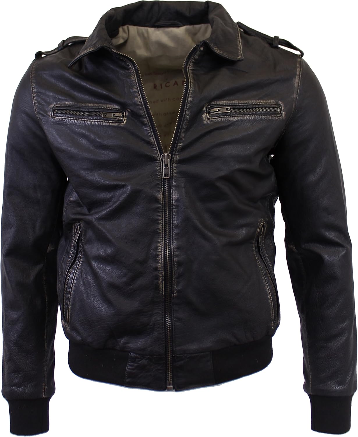 classic polo leather jacket