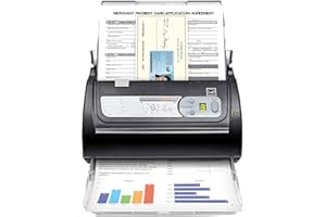 Plustek PS188 High Speed Double-Sided Color Document Scanner, with Automatic Document Feeder (ADF), 30 Pages Per Minute, Support Windows 7/8/10/11