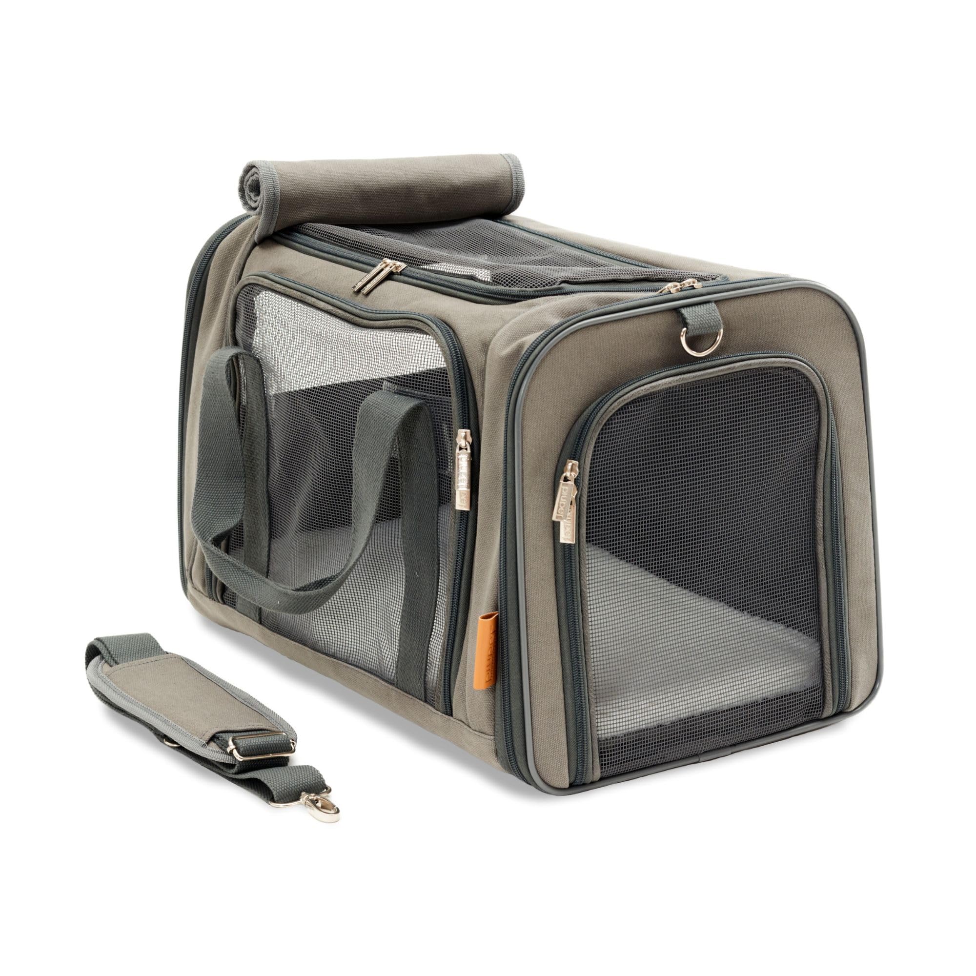 PiuPet® Cat Carrier I For Pets up to 10kg I Cat Basket with 4 doors I Dog Carrier for Small Dogs I Foldable Cat Carrier Large I Pet Carrier for Cats | Cat Bag Carrier | Large Cat Carrier Bag