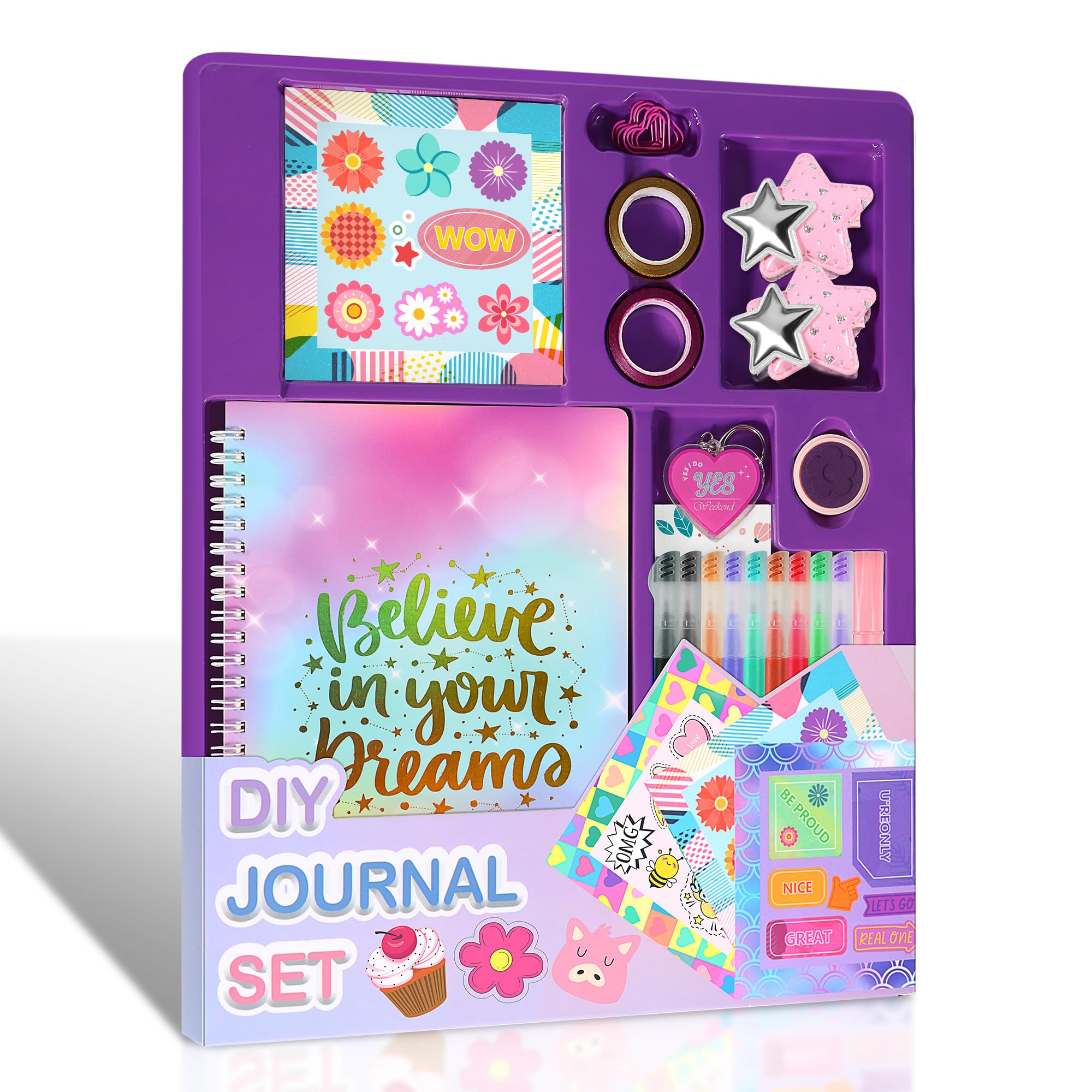 DIY Journal Kit for Girls,Toys for Ages 8-14 and Birthday Gifts for Girls