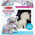 Melissa & Doug Deluxe Kit Decoupage Cupcake - 3 Scatole Portagioie E Vassoio In Cartapesta Con Adesivi E Colla