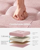 SONGMICS Mazie Collection Storage Ottoman Bench 76 cm Jelly Pink LSF047R51 view 3