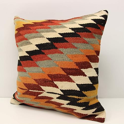 Amazon Com Turkish Decorative Kilim Pillow Cover 18x18 Inch