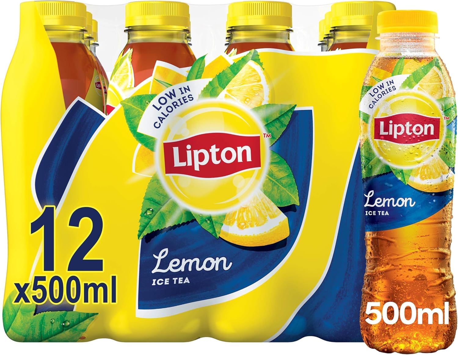 Lipton Ice Tea Lemon Soft Drink 500ml Pack Of 12 Amazon Co Uk Grocery