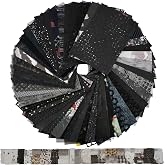 50 Sheets Black Textured Scrapbook Paper,Junk Journal Scrapbooking Supplies | A5 Dark Vintage Decorative Pape, Multi‑Texture Collage Paper for Journaling, Card Making & Halloween DIY Crafts