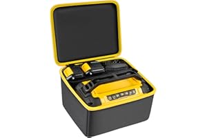 TANMQIN Wireless Speaker Case Bag Compatible with DEWALT 20V MAX Bluetooth Speaker (DCR010), Tools Carrying Box for Dewalt Radio Speakers Bluetooth Wireless, Battery Charger and for 20v Max Battery (Bag Only)