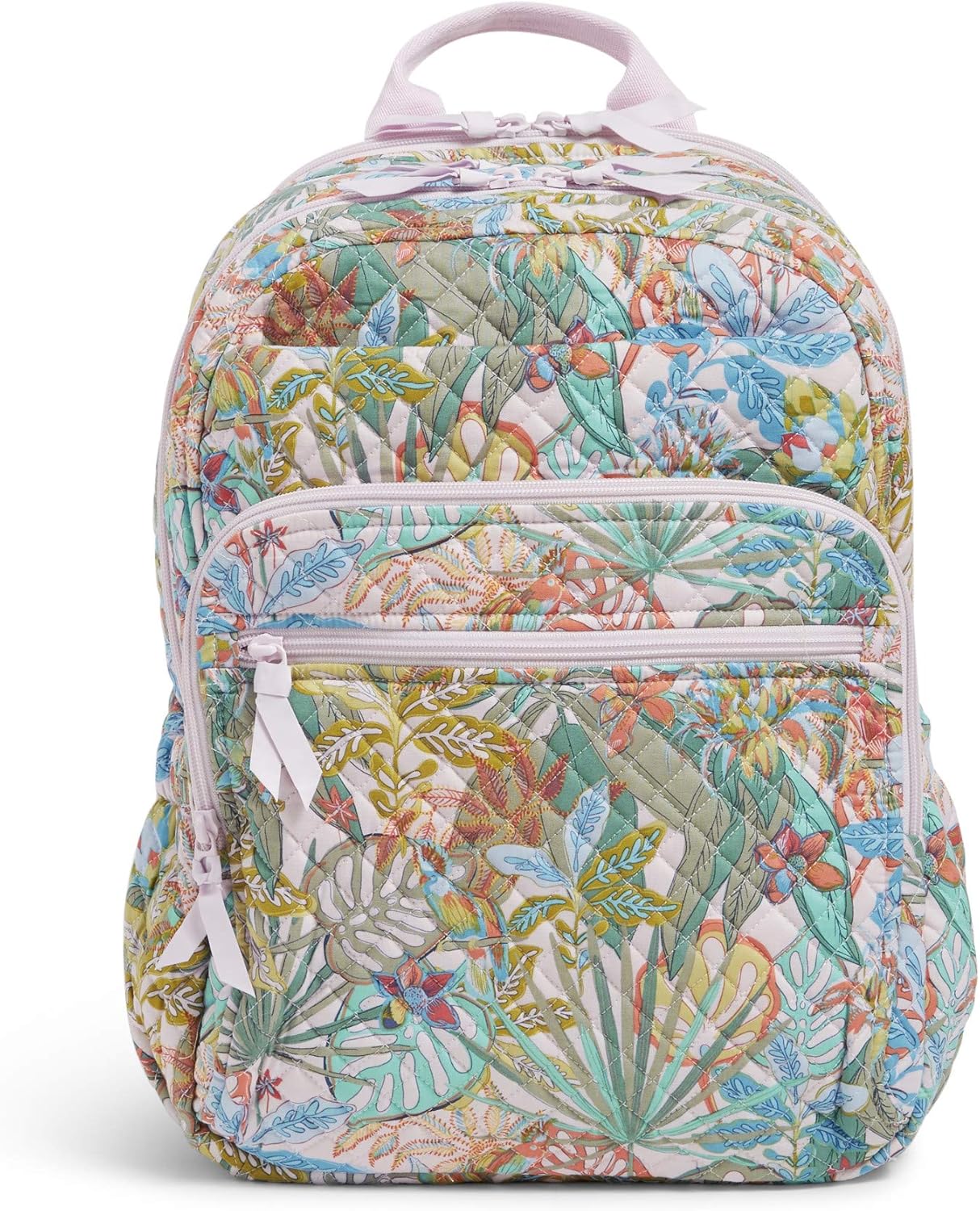 Vera Bradley Recycled Cotton XL Campus Backpack, Rain Forest Canopy: Shoes