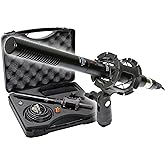 VidPro XM-55 13-Piece Professional Video & Broadcast Unidirectional Condenser Shotgun Microphone Kit - Complete Set Includes 2 Mounts Adapters Cables and More Perfect for Indoor and Outdoor Recording