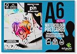 Artgecko Pro Watercolour Postcards A6 20 Sheets 300gsm White Cartridge Paper view 2