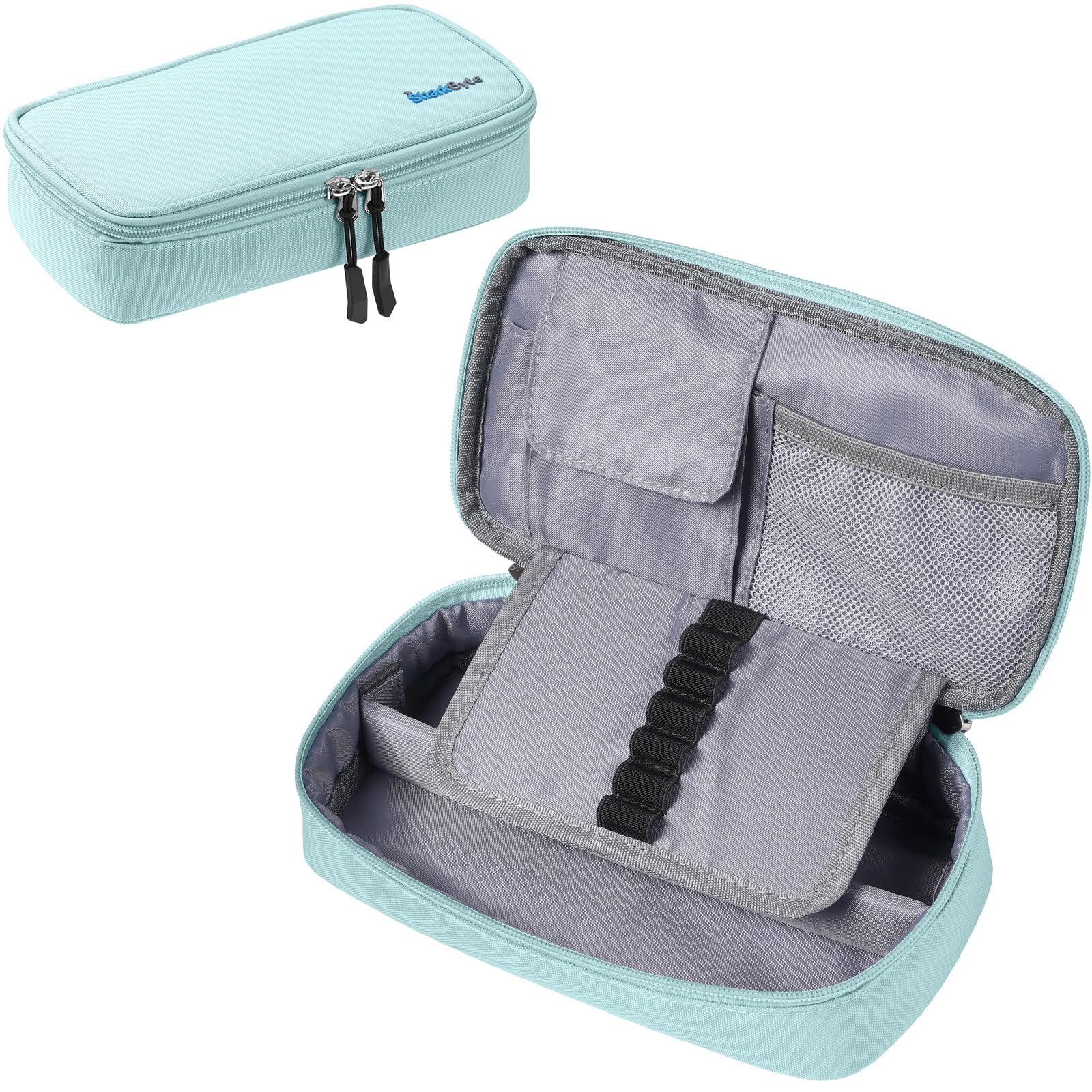 SharkByte Big Pencil Case for Students Girls Boys, Large Capacity Pencil Cases Bag, Recycled Fabric Pen Pouch Holder Stationery Organizer School College Office Organizer for Teens Girls Adults — image 1