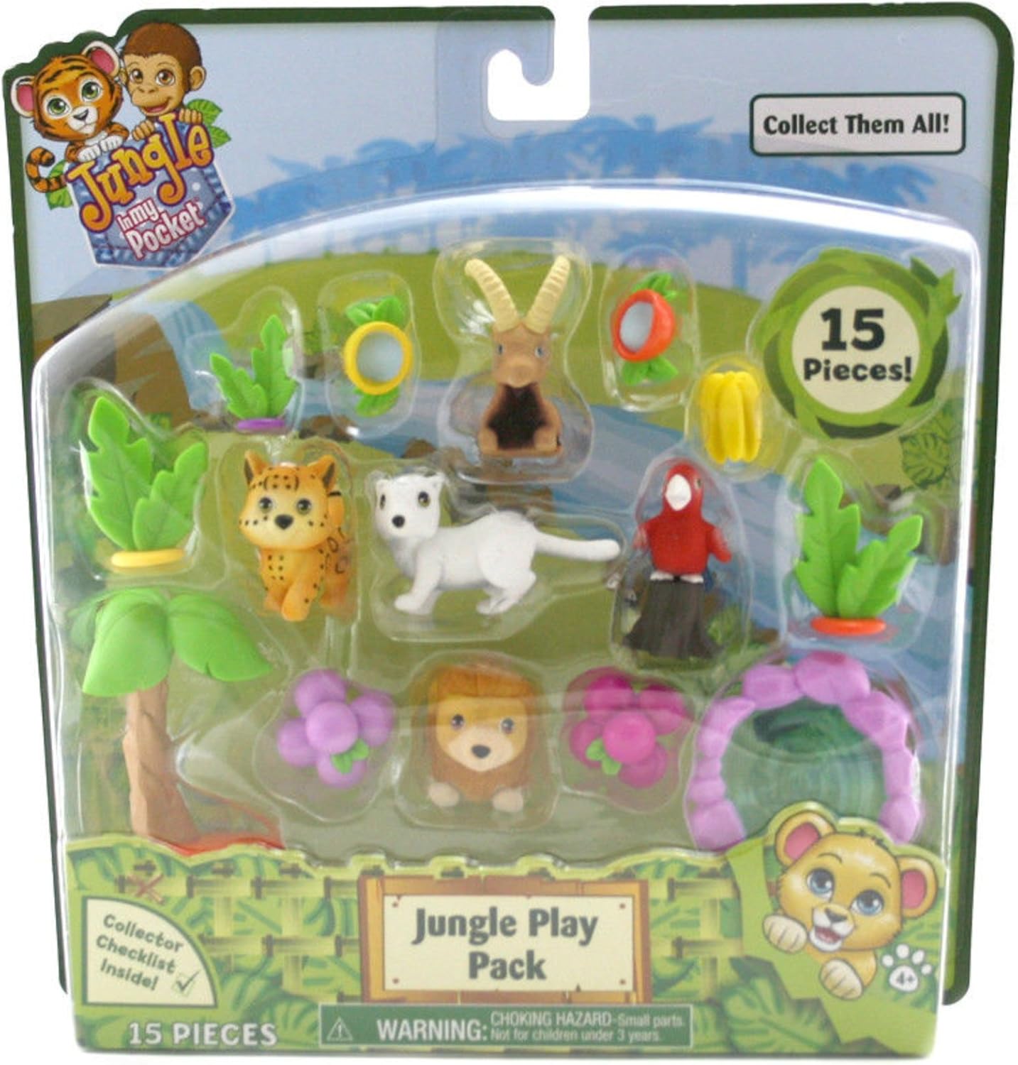 Jungle In My Pocket Jungle Play Pack 15 Pieces B BigaMart
