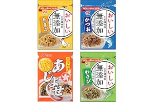 OTSUMAMI TOKYO Nichifuri Japanese Furikake Rice Seasoning Variery Pack, Wasabi, Bonito, Egg, Ajiyose 4 packs 3.7oz Made in Japan