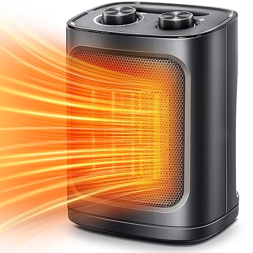 Kismile Small Space Heater for Indoor Use, Electric Ceramic Space