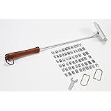 Carteret Collections Customizable BBQ Branding Iron With Changeable Letters - Metal/Wood