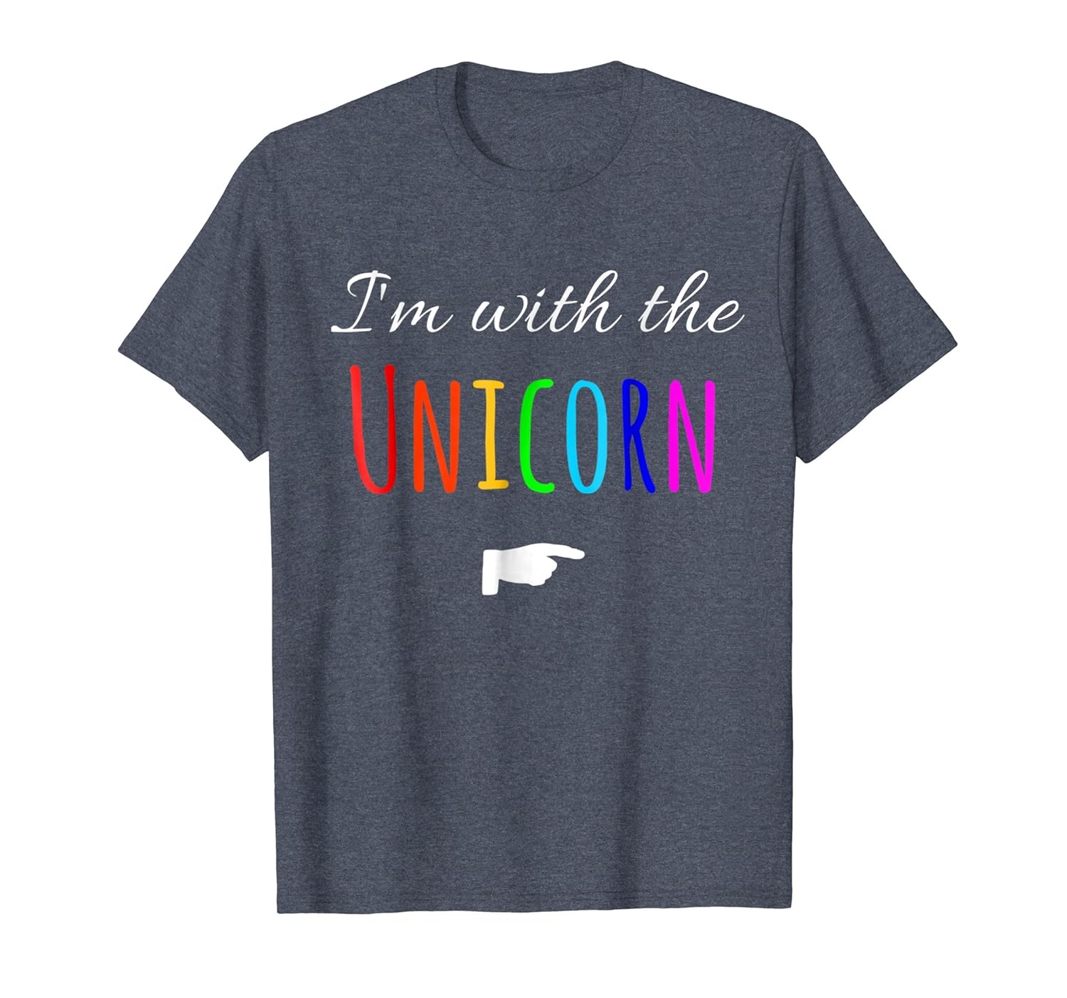 I'm With The Unicorn Cosplay Couple Funny Graphic T Shirt-ANZ