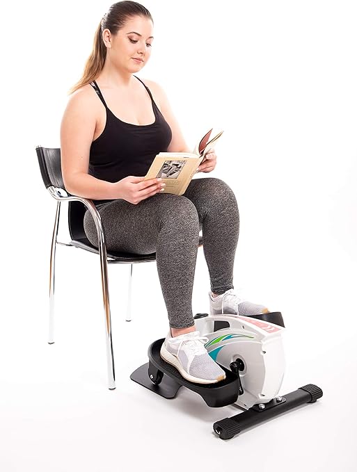 Under Desk Elliptical Exercise Trainer Premium Compact Elliptical for