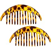 Camila Paris CP2877/2 French Hair Side Combs, Tokyo, Interlocking Combs French Twist Hair Combs, Strong Hold Hair Clips for Women Bun Chignon Up-Do, Styling Girls Hair Accessories, Made in France