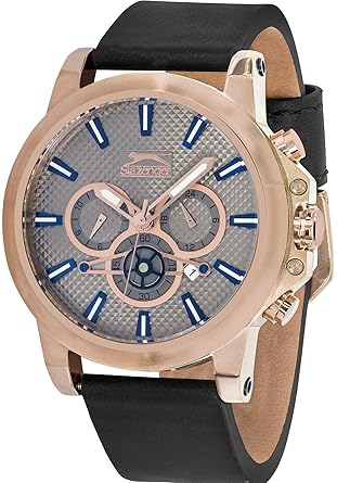 SLAZENGER Mens Chronograph Leather Watch-SL91303201