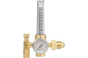 Victor Technologies 0781-2723 HRF-1425-580 Light Duty Flow Meter Cylinder Nitrogen/Argon/Helium Regulator, 50-38 SCFH Flow Ra