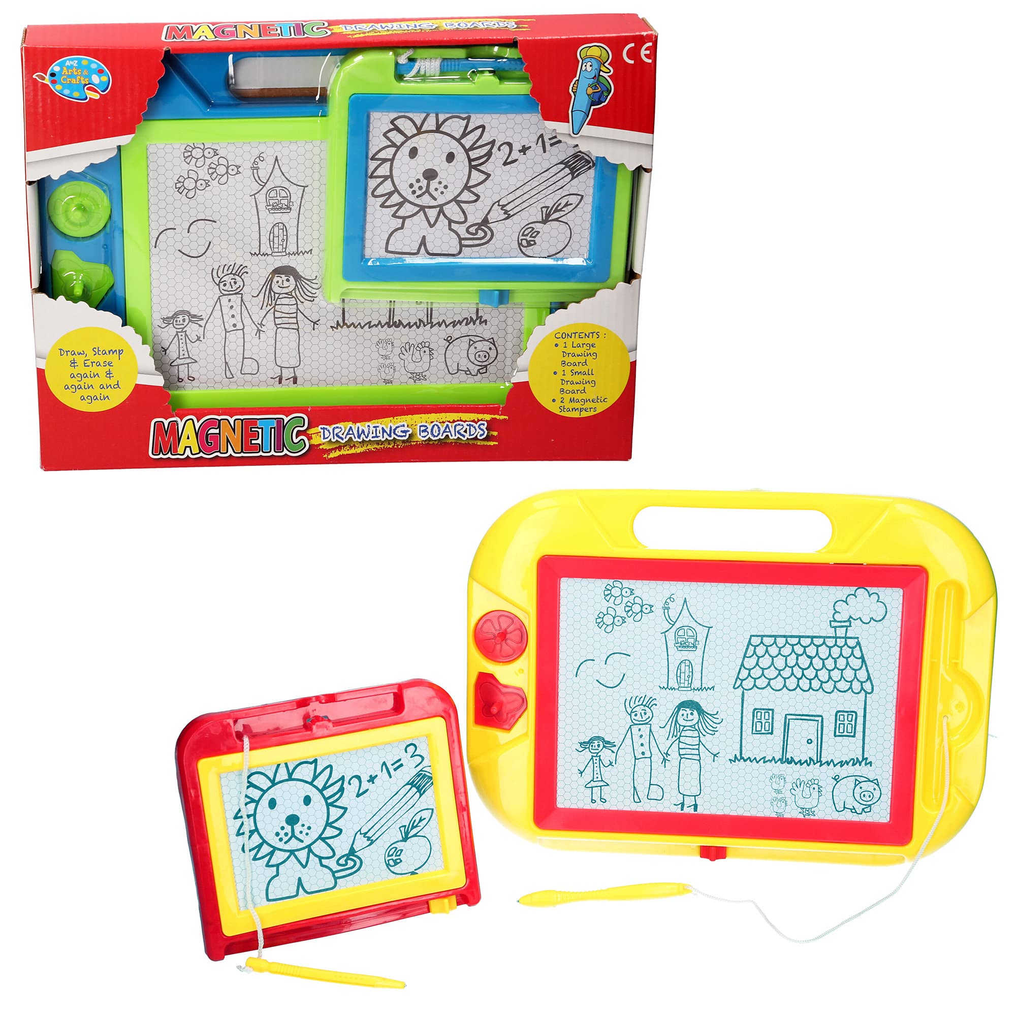 A to Z 32000 Magnetic Drawing Board Set for 3 years to 8 years, Large, White